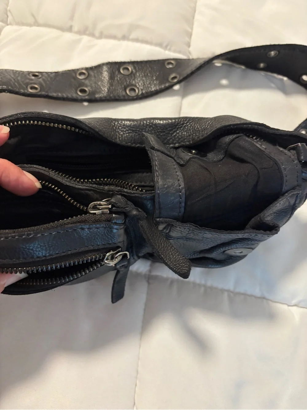 Free People Wade sling leather shoulder bag